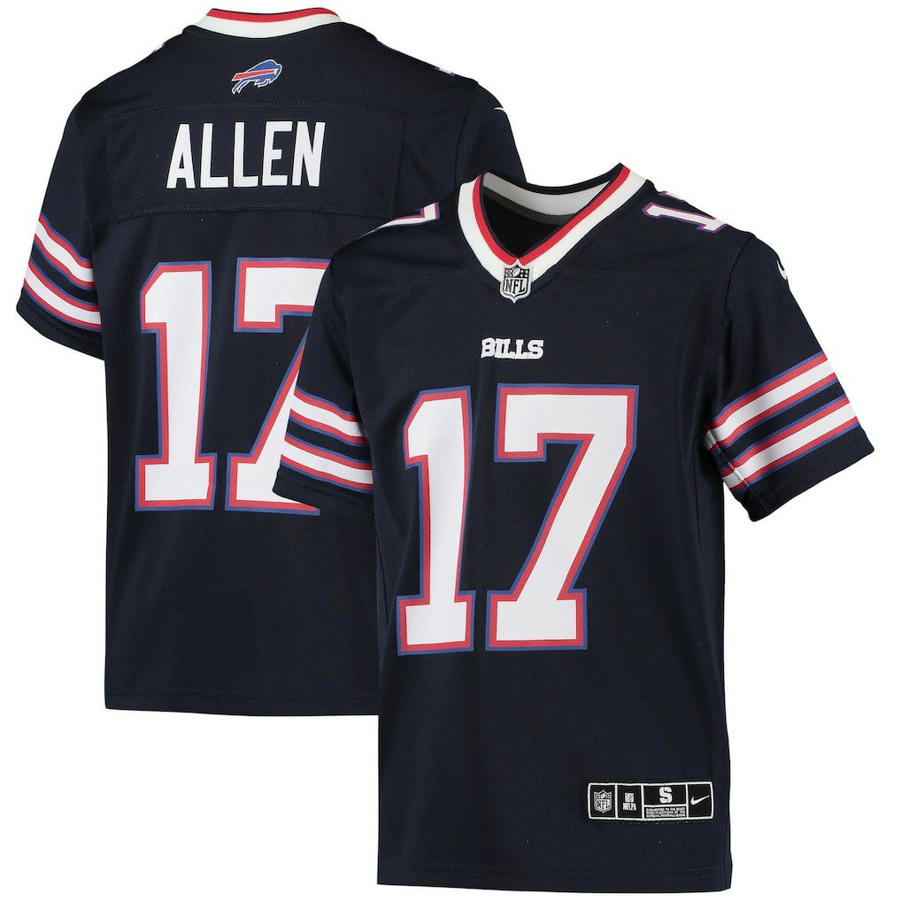 Josh Allen Buffalo Bills Youth Inverted Team Game Jersey - Navy