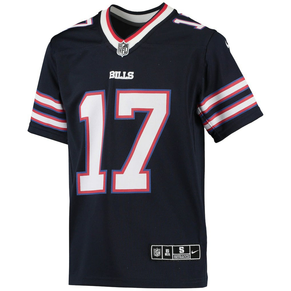 Josh Allen Buffalo Bills Youth Inverted Team Game Jersey - Navy