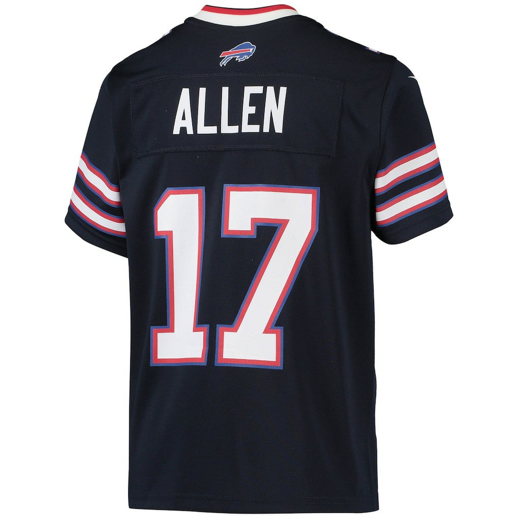 Josh Allen Buffalo Bills Youth Inverted Team Game Jersey - Navy