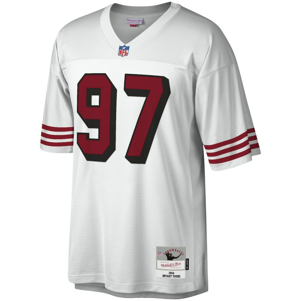 Bryant Young San Francisco 49ers Legacy Replica Jersey - White cheap