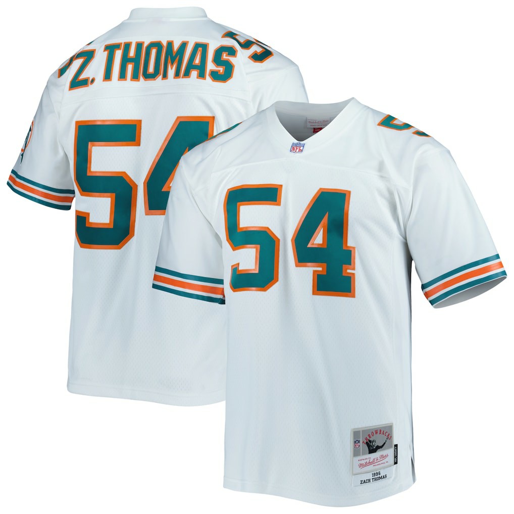 Zach Thomas Miami Dolphins Legacy Replica Jersey - White cheap