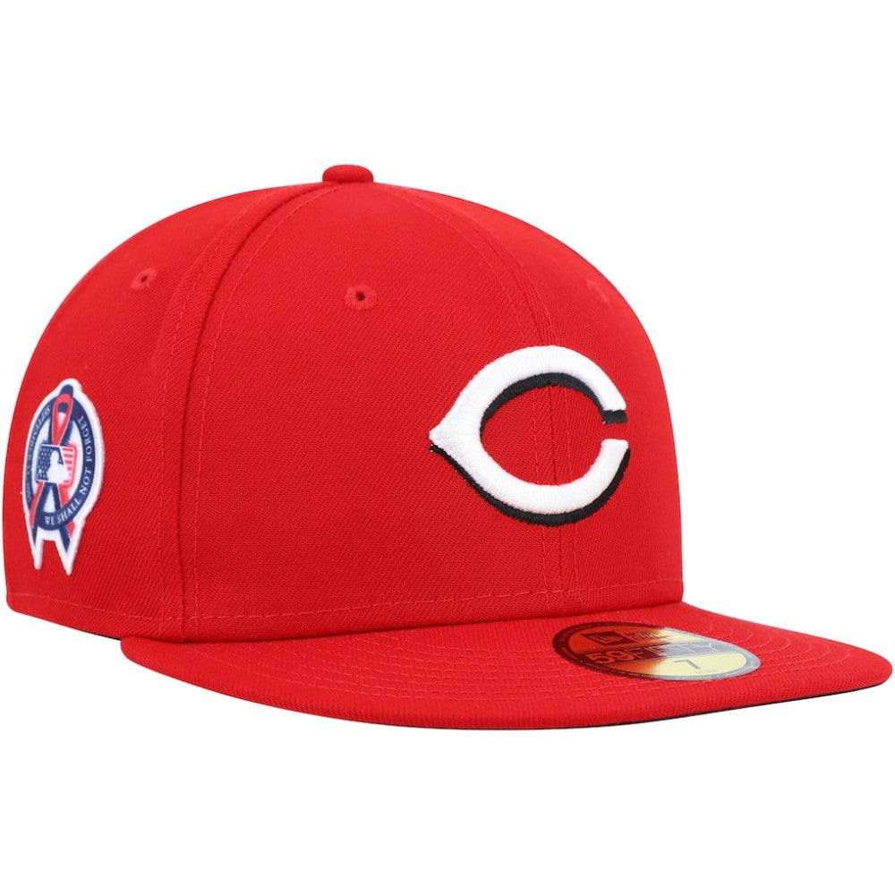 Cincinnati Reds 9/11 Memorial Side Patch 59FIFTY Fitted Hat Red | New Era