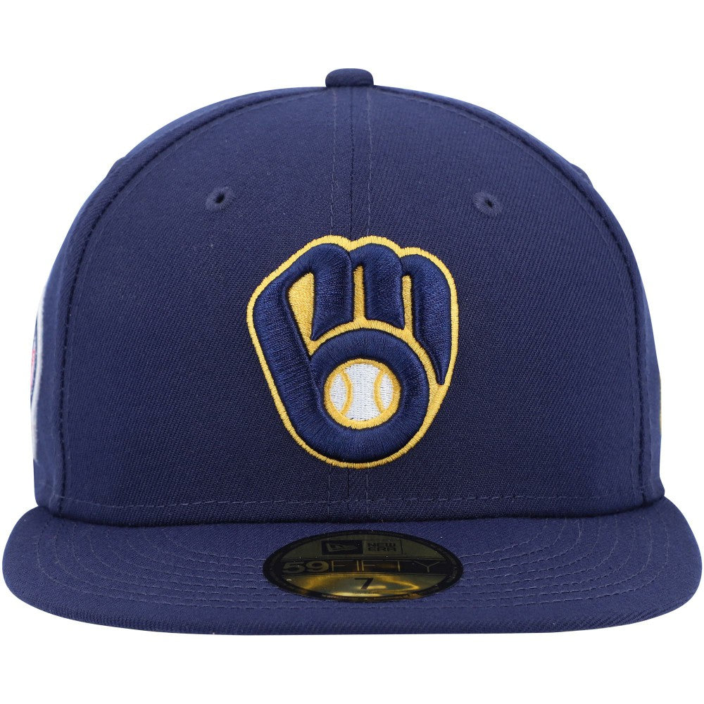 Milwaukee Brewers 9/11 Memorial Side Patch 59FIFTY Fitted Hat Navy | New Era