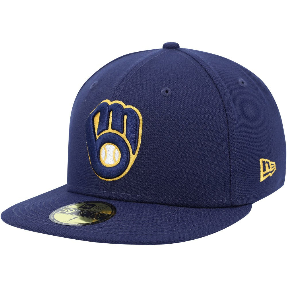 Milwaukee Brewers 9/11 Memorial Side Patch 59FIFTY Fitted Hat Navy | New Era
