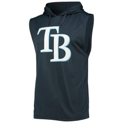 Tampa Bay Rays Stitches Sleeveless Pullover Hoodie Navy