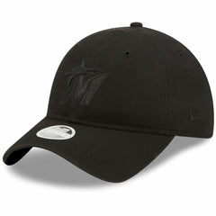 Miami Marlins Women's Black on Black Core Classic II 9TWENTY Adjustable Hat | New Era