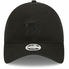 Miami Marlins Women's Black on Black Core Classic II 9TWENTY Adjustable Hat | New Era
