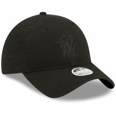 Miami Marlins Women's Black on Black Core Classic II 9TWENTY Adjustable Hat | New Era