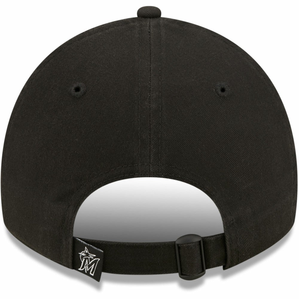 Miami Marlins Women's Black on Black Core Classic II 9TWENTY Adjustable Hat | New Era