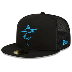Miami Marlins 2023 Batting Practice 59FIFTY Fitted Hat Black | New Era