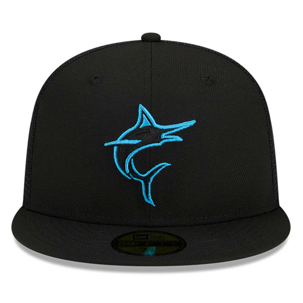 Miami Marlins 2023 Batting Practice 59FIFTY Fitted Hat Black | New Era