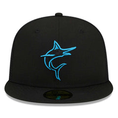 Miami Marlins 2023 Batting Practice 59FIFTY Fitted Hat Black | New Era