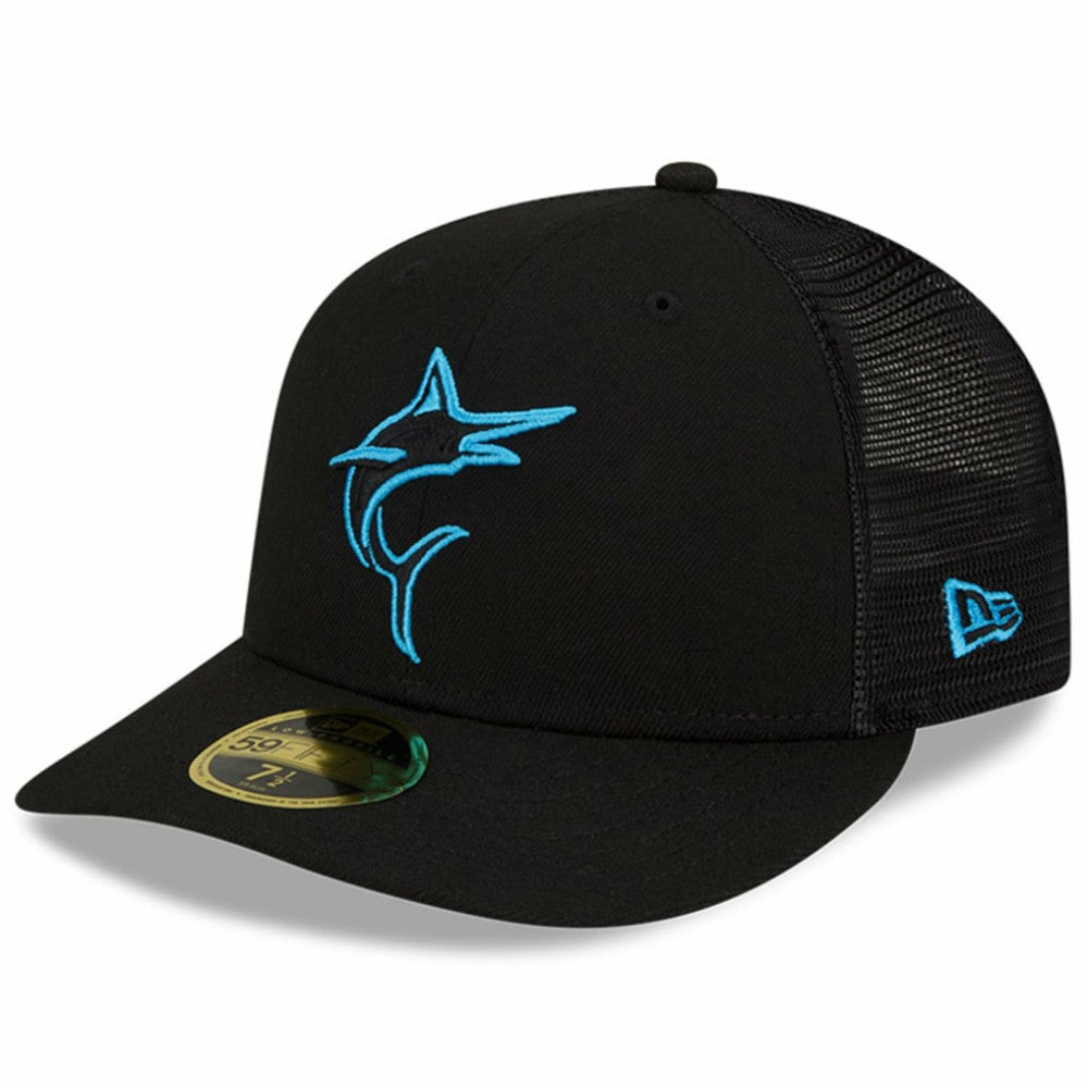 Miami Marlins 2023 Batting Practice 59FIFTY Fitted Hat Black | New Era