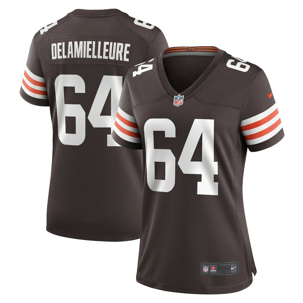 Joe DeLamielleure Cleveland Browns Women's Game Retired Player Jersey - Brown