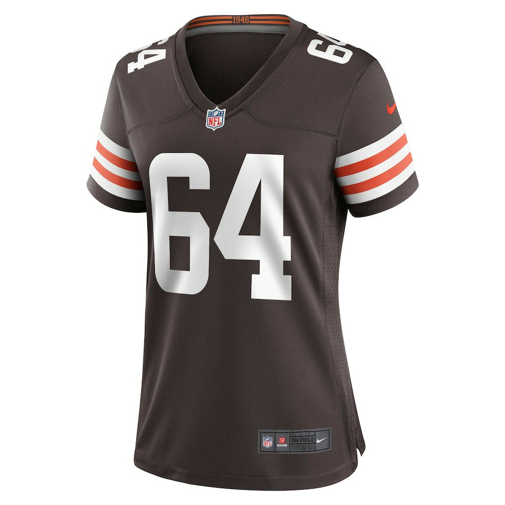 Joe DeLamielleure Cleveland Browns Women's Game Retired Player Jersey - Brown