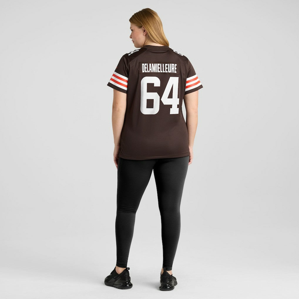 Joe DeLamielleure Cleveland Browns Women's Game Retired Player Jersey - Brown