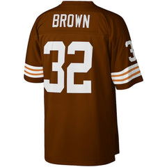 Jim Brown Cleveland Browns Big & Tall 1963 Retired Player Replica Jersey - Brown for sale