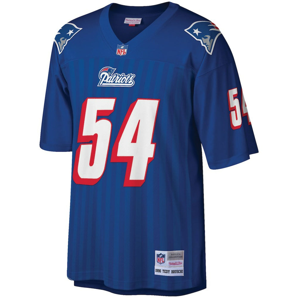 Tedy Bruschi New England Patriots Big & Tall 1996 Retired Player Replica Jersey - Royal discount