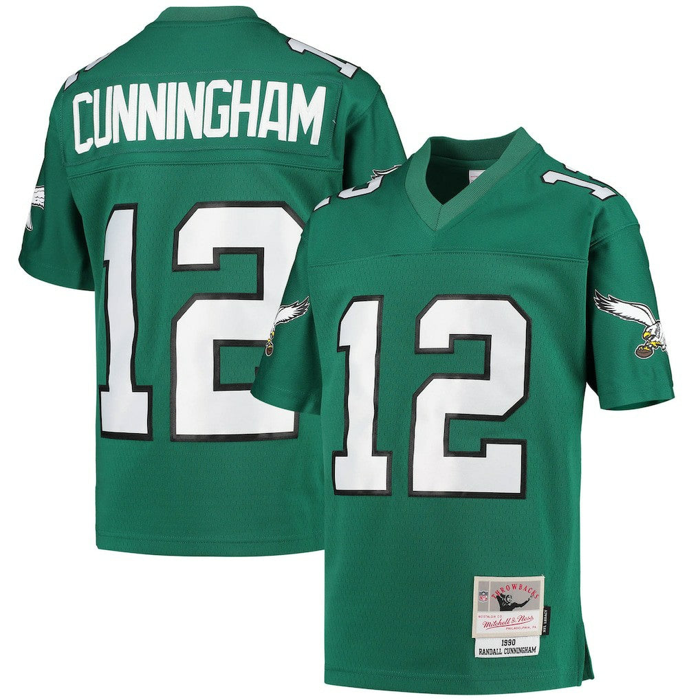 Randall Cunningham Philadelphia Eagles Youth 1990 Retired Player Legacy Jersey - Kelly Green on sale