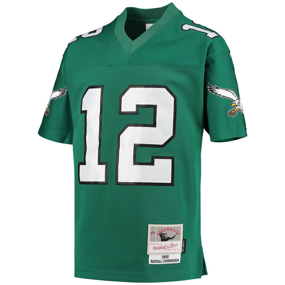 Randall Cunningham Philadelphia Eagles Youth 1990 Retired Player Legacy Jersey - Kelly Green on sale
