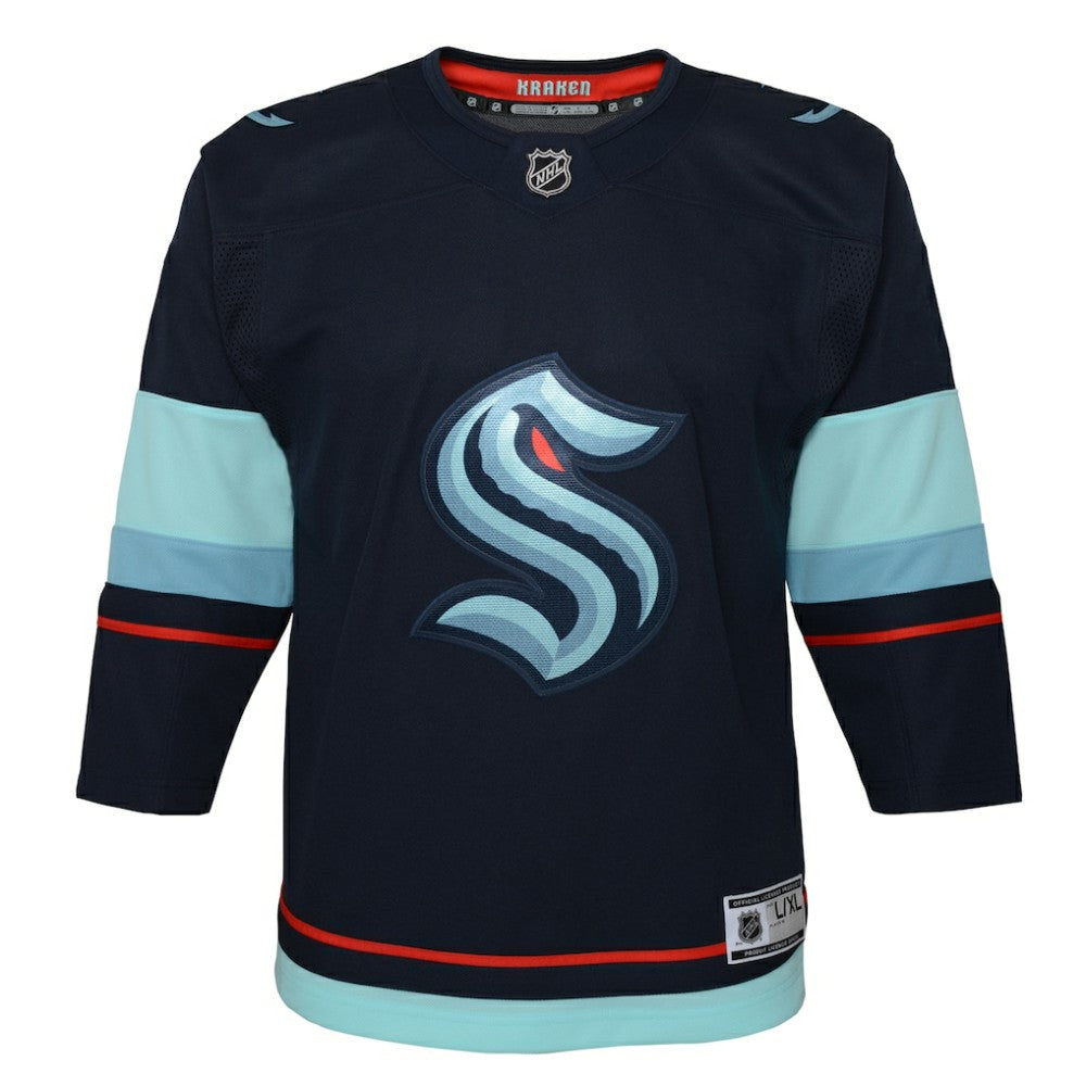 Seattle Kraken Youth Home Premier Jersey Navy
