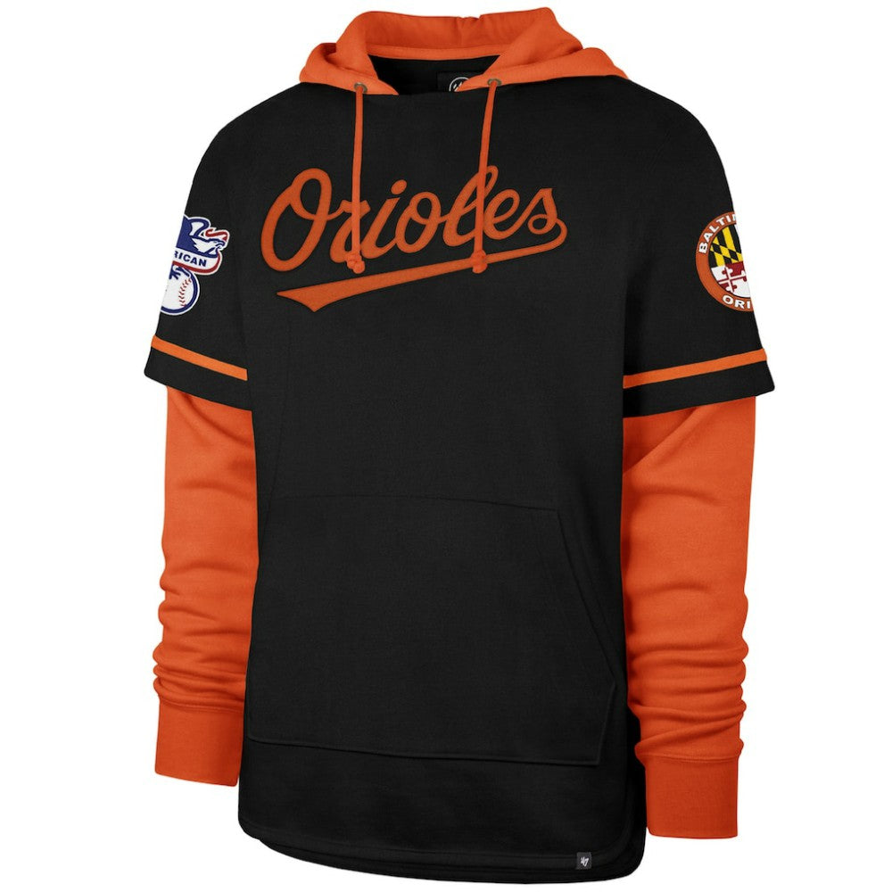Baltimore Orioles Trifecta Shortstop Pullover Hoodie Black | 47 brand