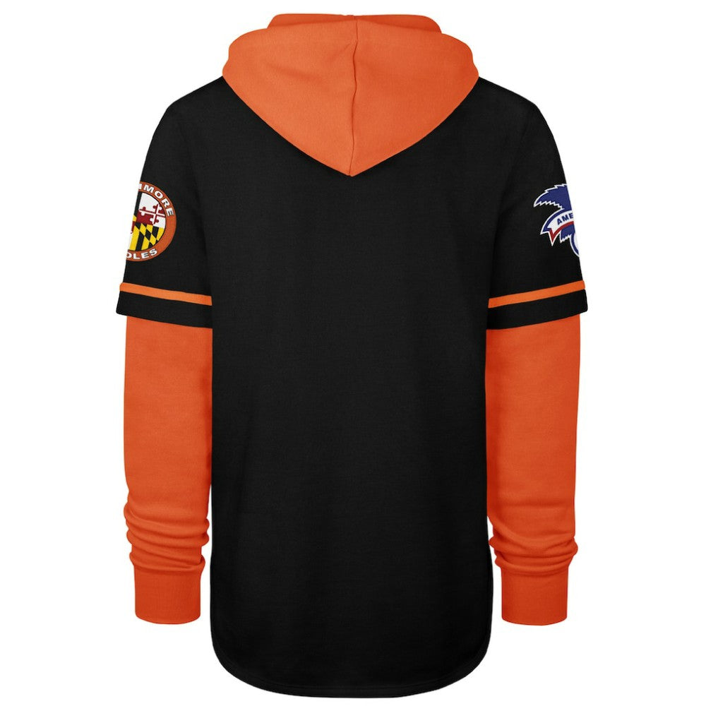 Baltimore Orioles Trifecta Shortstop Pullover Hoodie Black | 47 brand