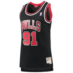 Dennis Rodman Chicago Bulls Women's Hardwood Classics Swingman Jersey sale - Black