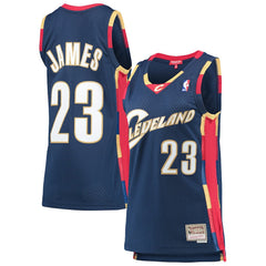 LeBron James Cleveland Cavaliers Women's Hardwood Classics Swingman Jersey sale - Navy