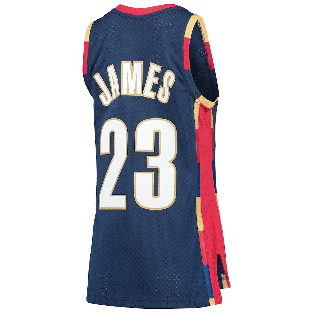 LeBron James Cleveland Cavaliers Women's Hardwood Classics Swingman Jersey sale - Navy