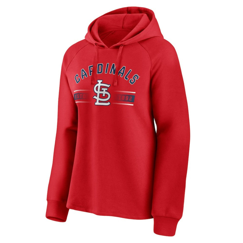 St. Louis Cardinals Women's Perfect Play Raglan Pullover Hoodie Red