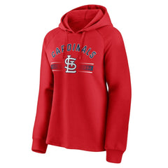 St. Louis Cardinals Women's Perfect Play Raglan Pullover Hoodie Red