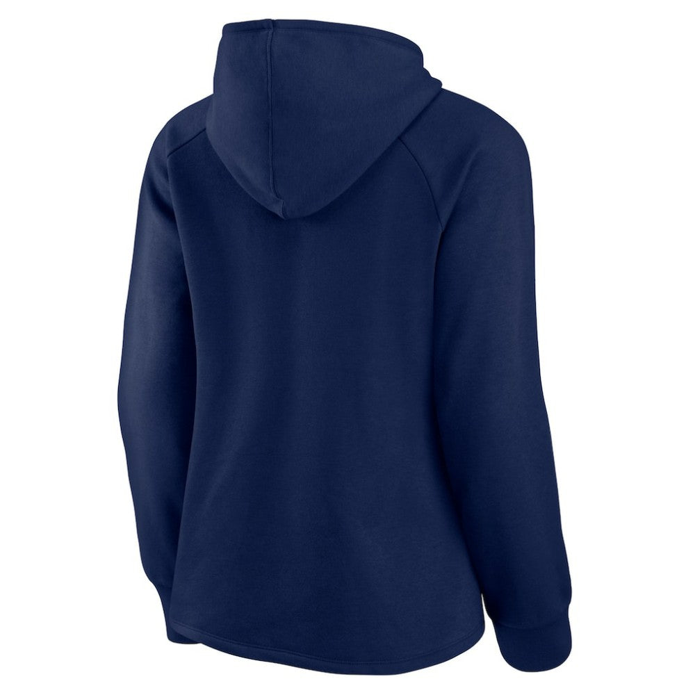 Milwaukee Brewers Women's Perfect Play Raglan Pullover Hoodie Navy