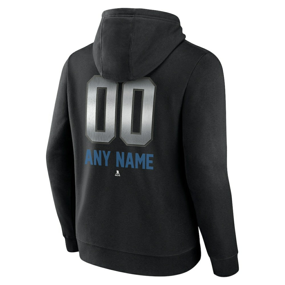 Colorado Avalanche Personalized Midnight Mascot Logo Pullover Hoodie Black
