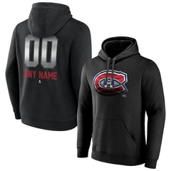 Montreal Canadiens Personalized Midnight Mascot Logo Pullover Hoodie Black