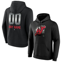 New Jersey Devils Personalized Midnight Mascot Logo Pullover Hoodie Black