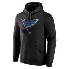 St. Louis Blues Personalized Midnight Mascot Logo Pullover Hoodie Black