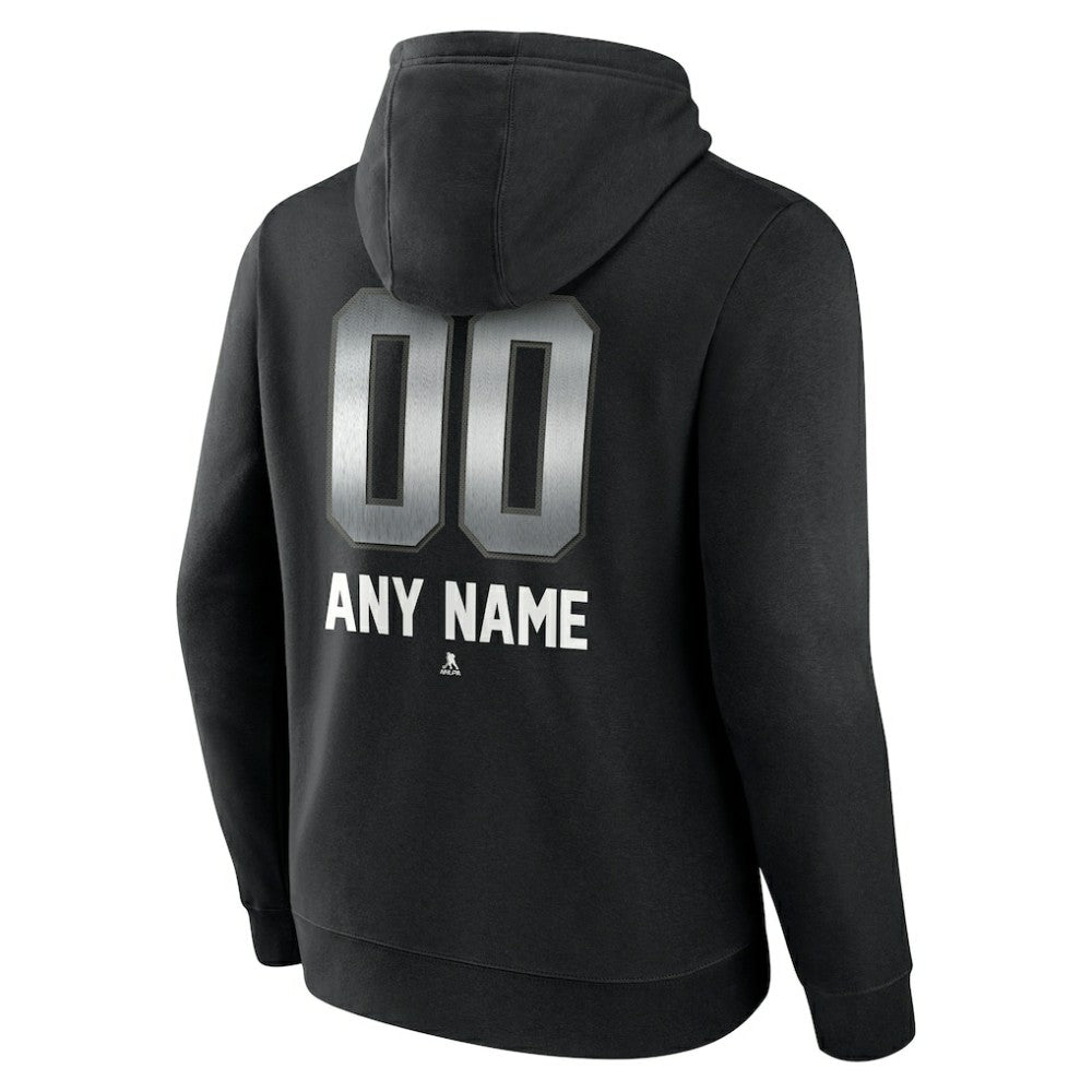 Tampa Bay Lightning Personalized Midnight Mascot Logo Pullover Hoodie Black