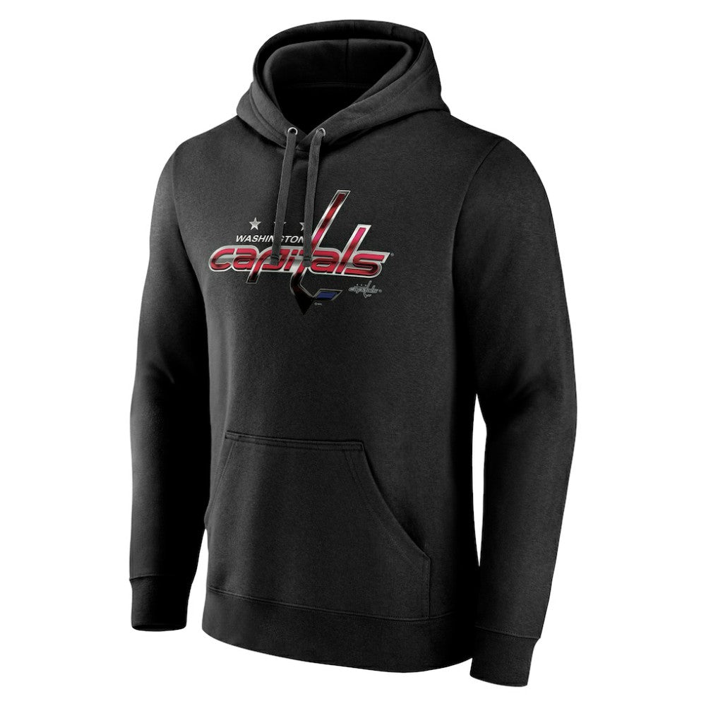 Washington Capitals Personalized Midnight Mascot Logo Pullover Hoodie Black