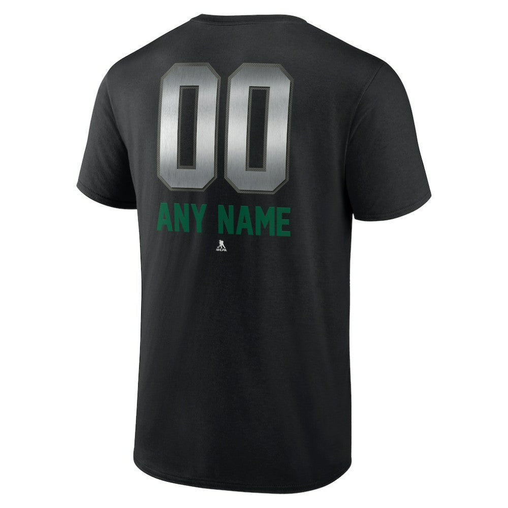 Dallas Stars Personalized Midnight Mascot Logo T-Shirt Black