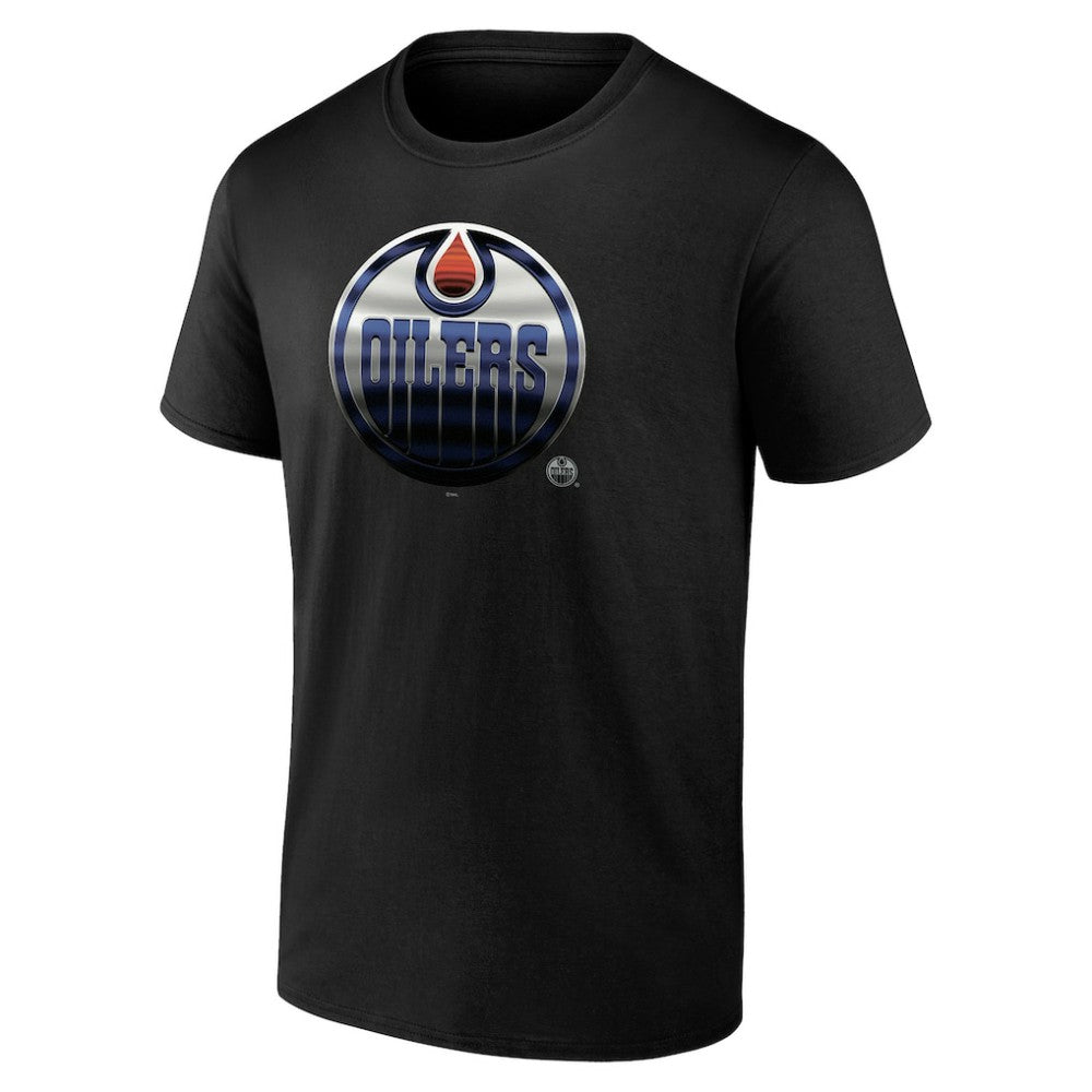 Edmonton Oilers Personalized Midnight Mascot Logo T-Shirt Black