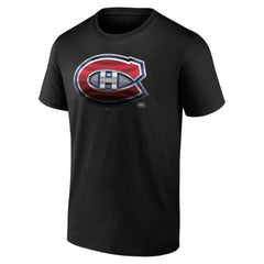 Montreal Canadiens Personalized Midnight Mascot Logo T-Shirt Black
