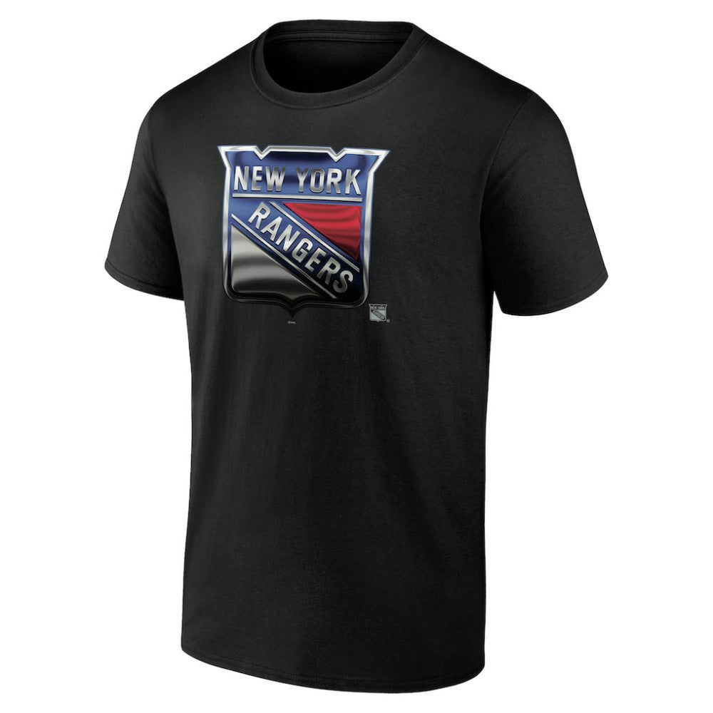New York Rangers Personalized Midnight Mascot Logo T-Shirt Black
