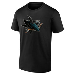 San Jose Sharks Personalized Midnight Mascot Logo T-Shirt Black