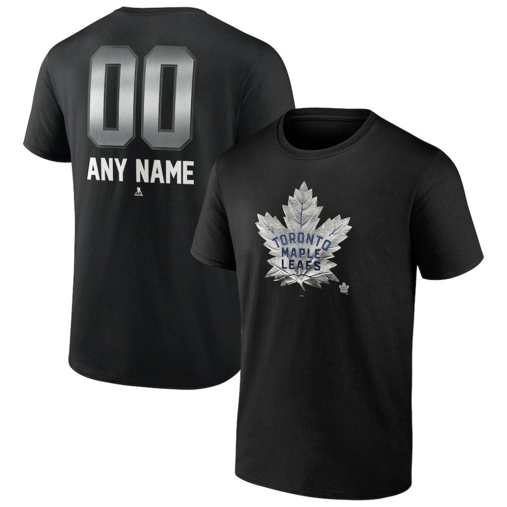 Toronto Maple Leafs Personalized Midnight Mascot Logo T-Shirt Black