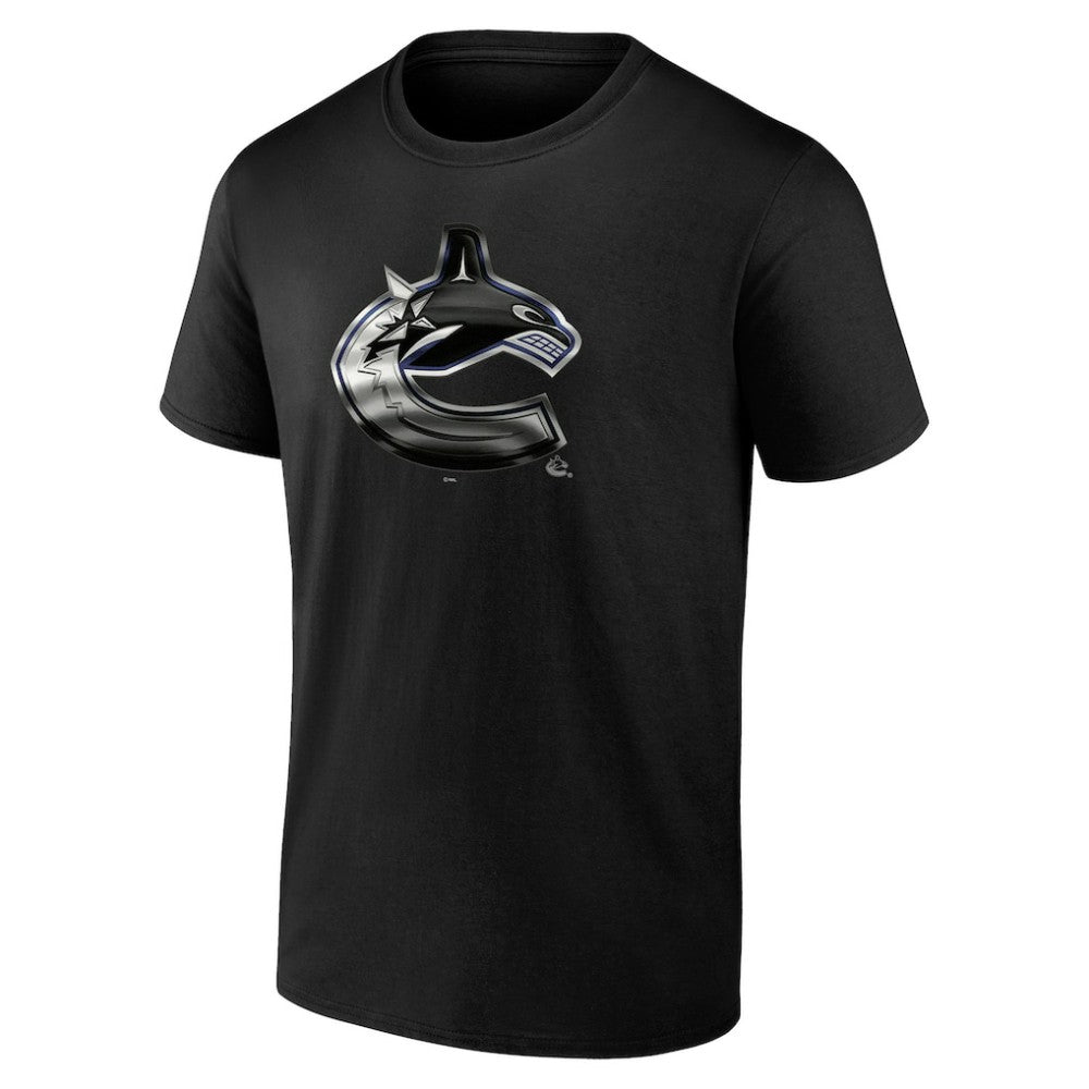 Vancouver Canucks Personalized Midnight Mascot Logo T-Shirt Black