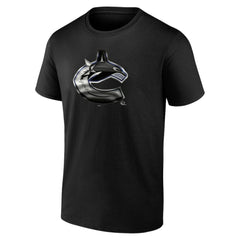 Vancouver Canucks Personalized Midnight Mascot Logo T-Shirt Black