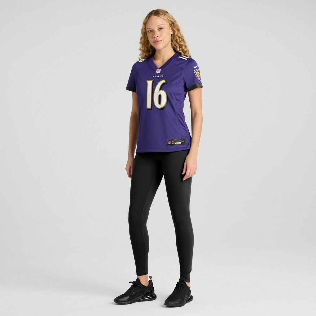 Tylan Wallace Baltimore Ravens Women's Game Jersey - Purple
