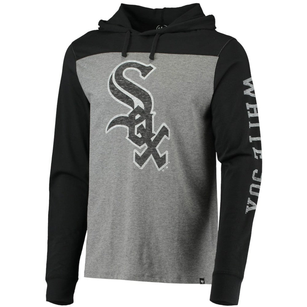 Chicago White Sox Franklin Wooster Pullover Hoodie Heathered Gray/Black | 47 brand