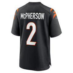 Evan McPherson Cincinnati Bengals Game Jersey - Black